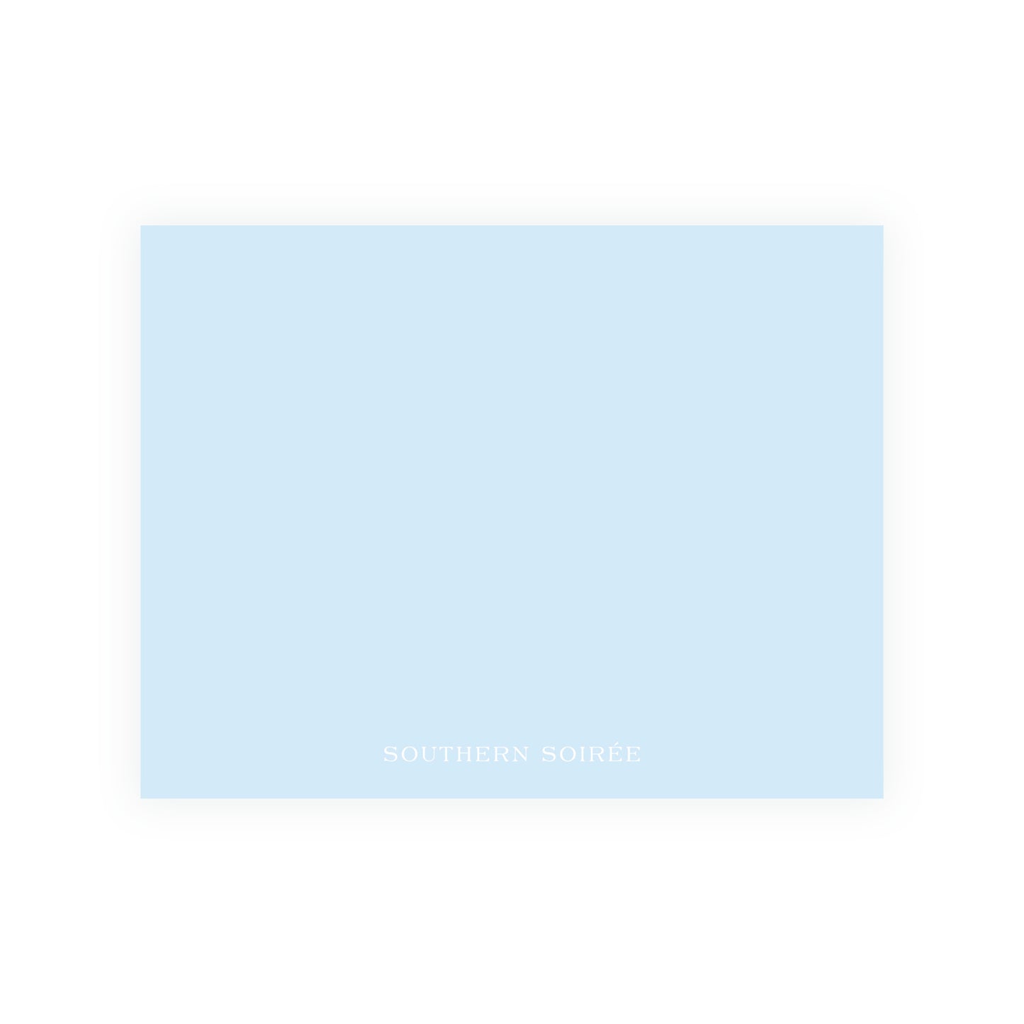 The Bloomed Letter Blue Floral Notecard