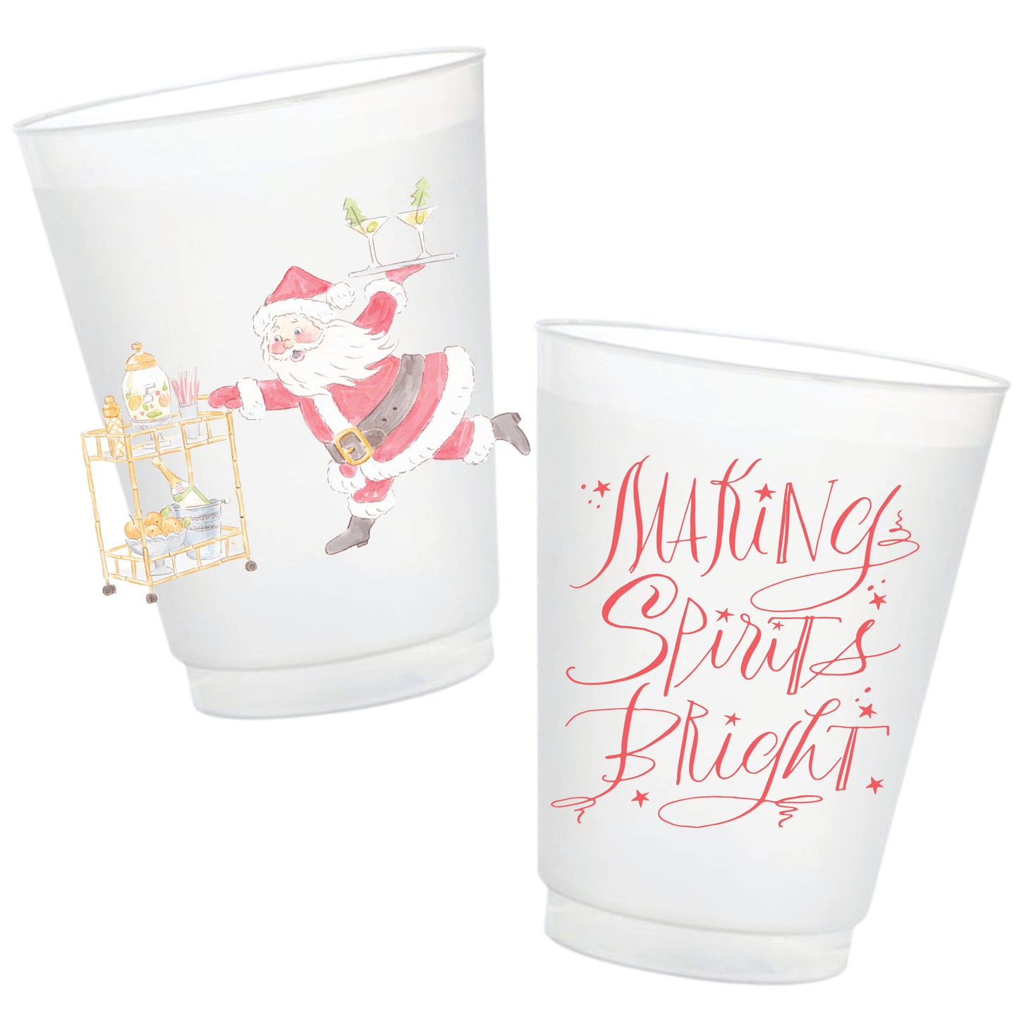 Making Spirits Bright Frosted Cups PREORDER
