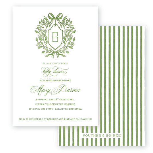 Botanical Ribbon Invitation