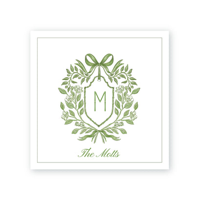 Botanical Ribbon Gift Tag Square