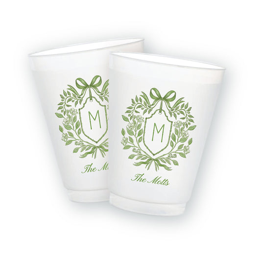 Botanical Ribbon Frosted Cups
