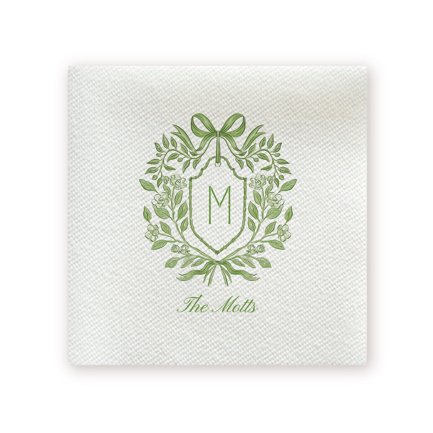 Botanical Ribbon Beverage Napkins