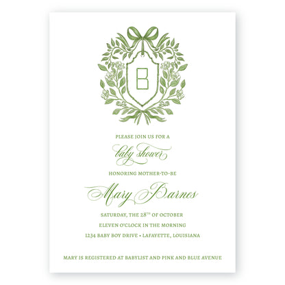 Botanical Ribbon Invitation