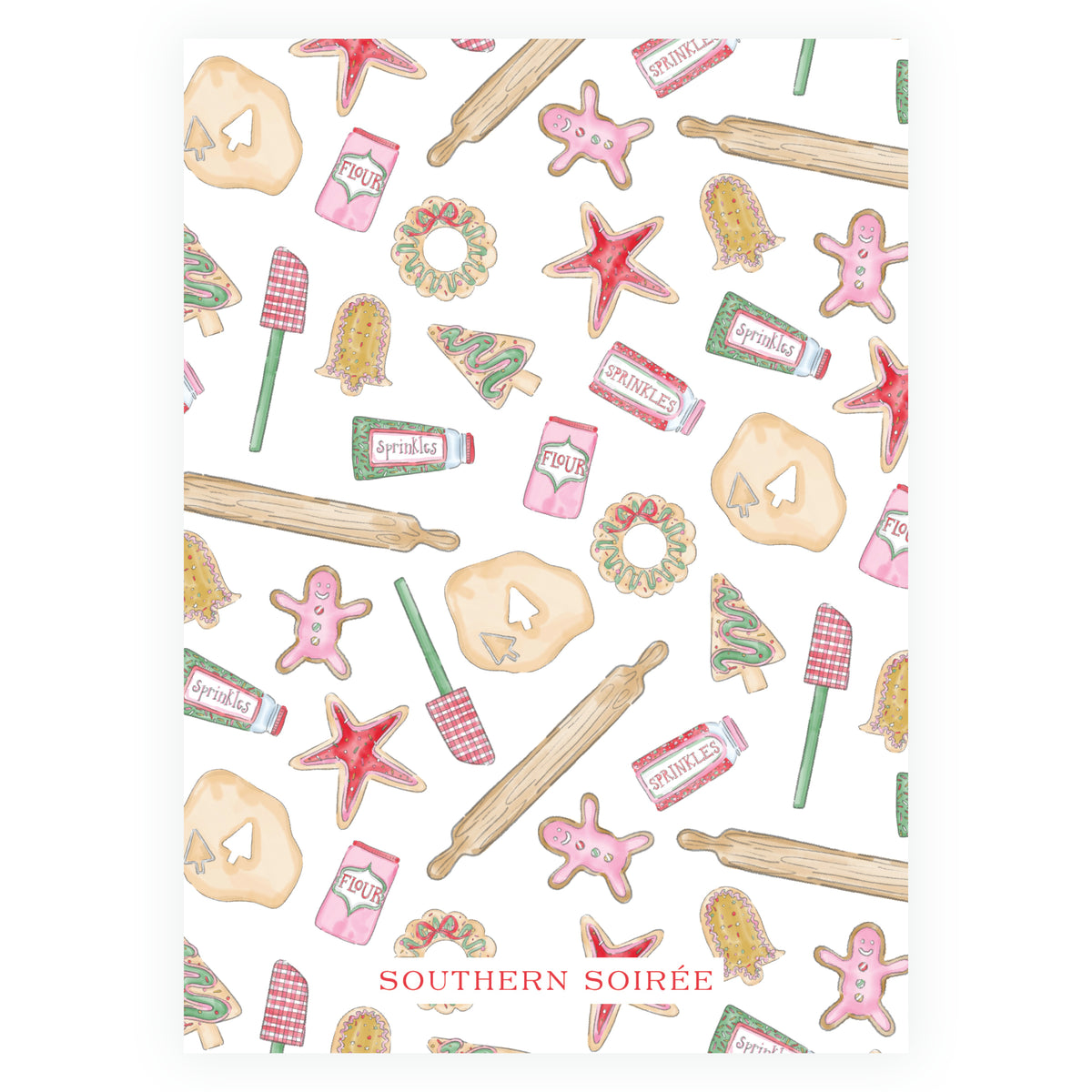 Dashing Through the Dough Christmas Cookie Decorating Birthday Party Invitation
