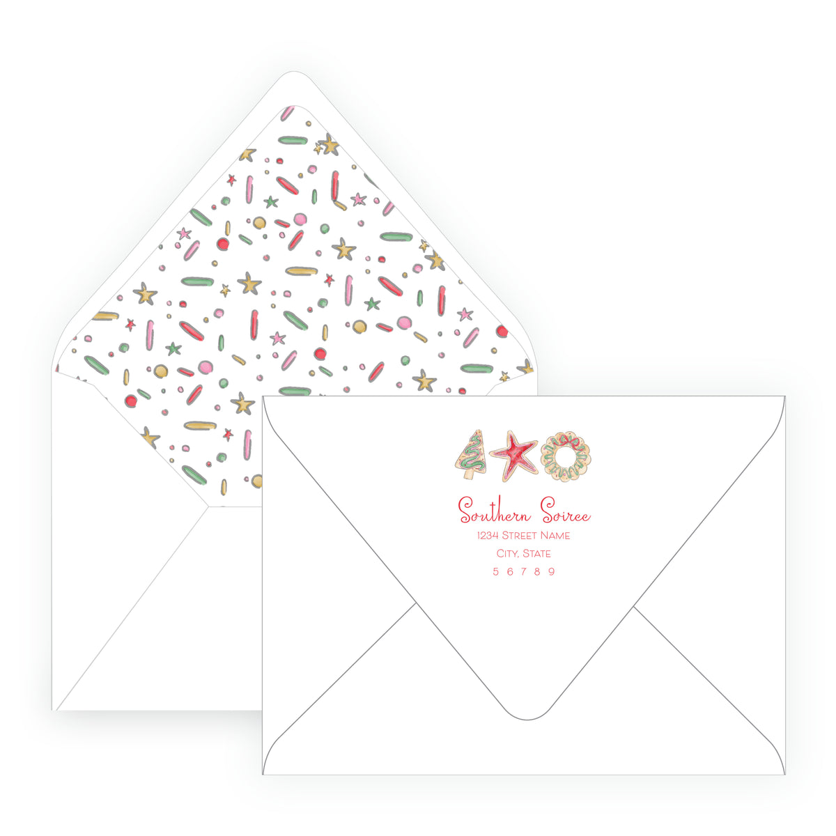 Dashing Through the Dough Christmas Cookie Decorating Birthday Party Invitation