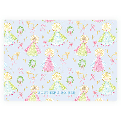 Blue on Blue Holy Night Angels Landscape