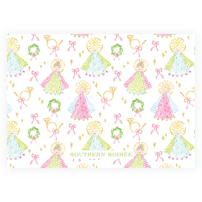 Green Holy Night Angels Landscape