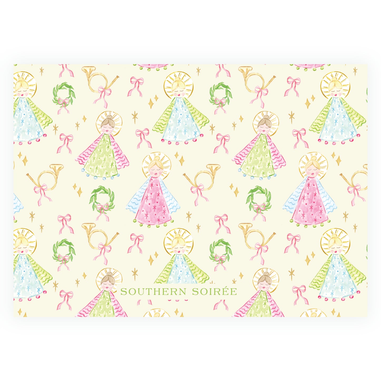 Green on Green Holy Night Angels Landscape