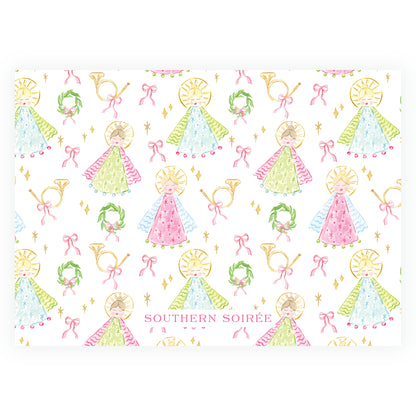 Pink Holy Night Angels Landscape