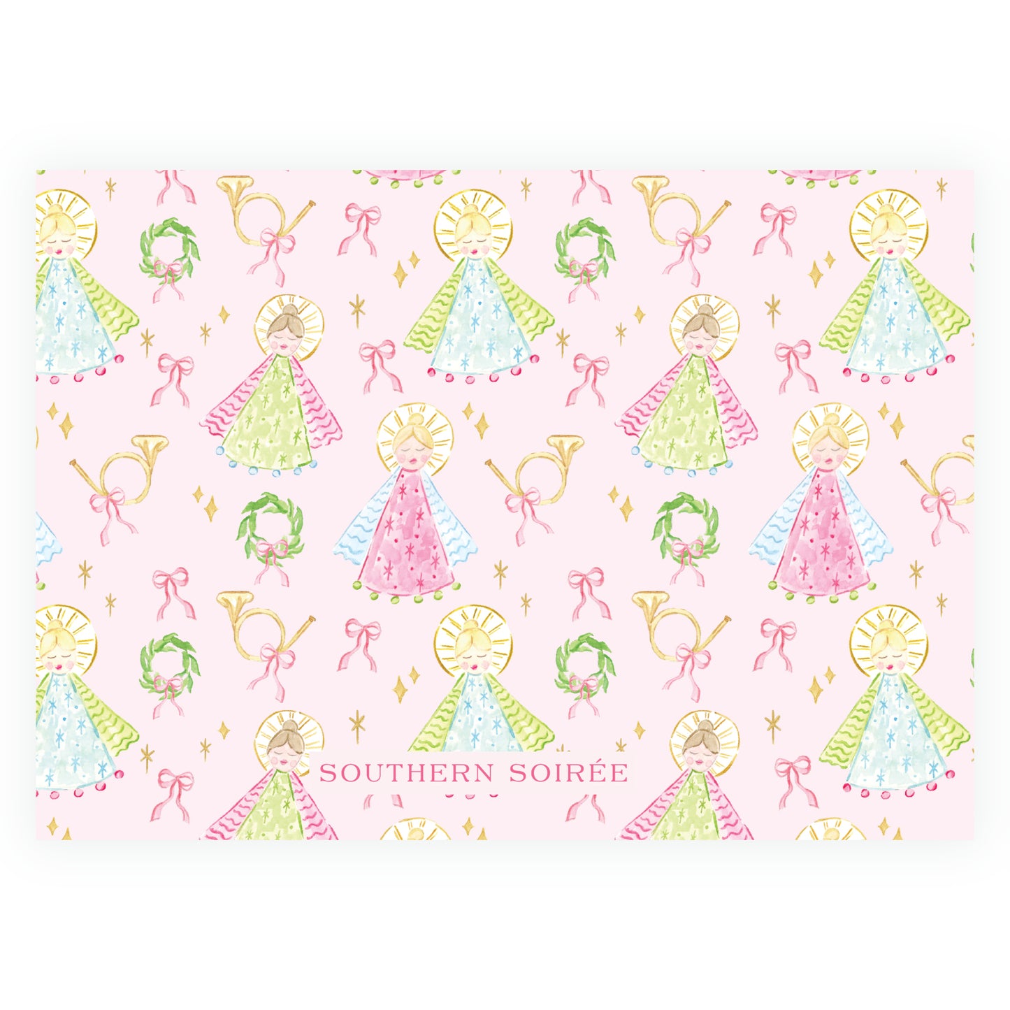 Pink on Pink Holy Night Angels Landscape