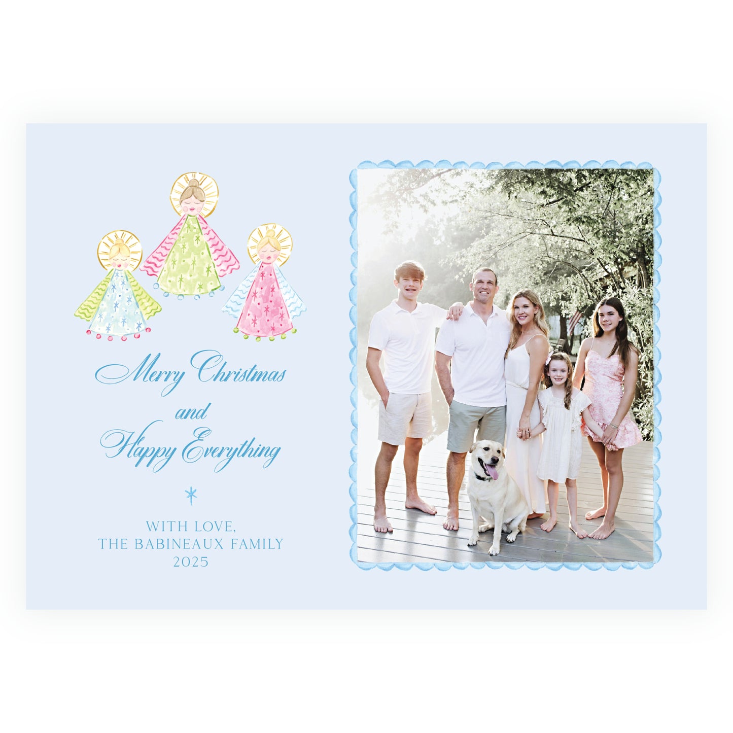 Blue on Blue Holy Night Angels Landscape