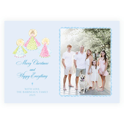 Blue on Blue Holy Night Angels Landscape