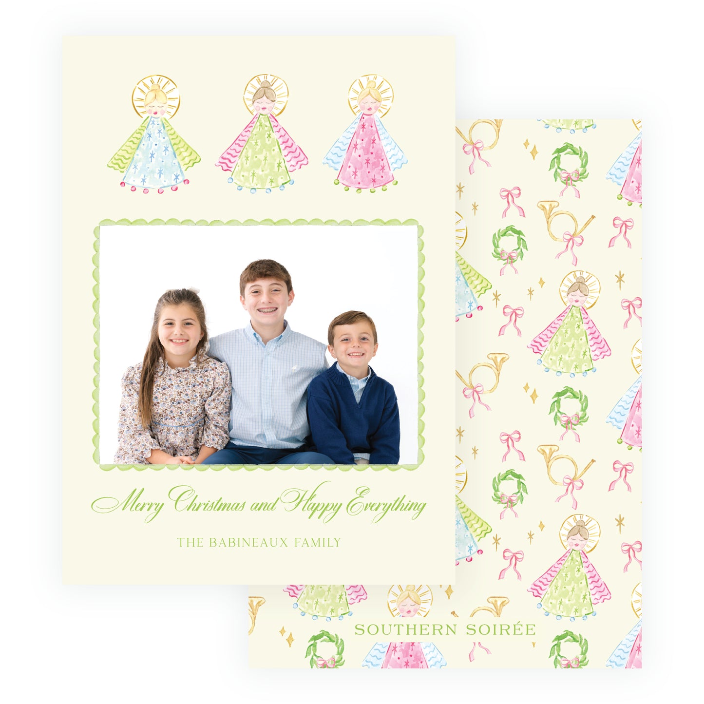 Green on Green Holy Night Angels