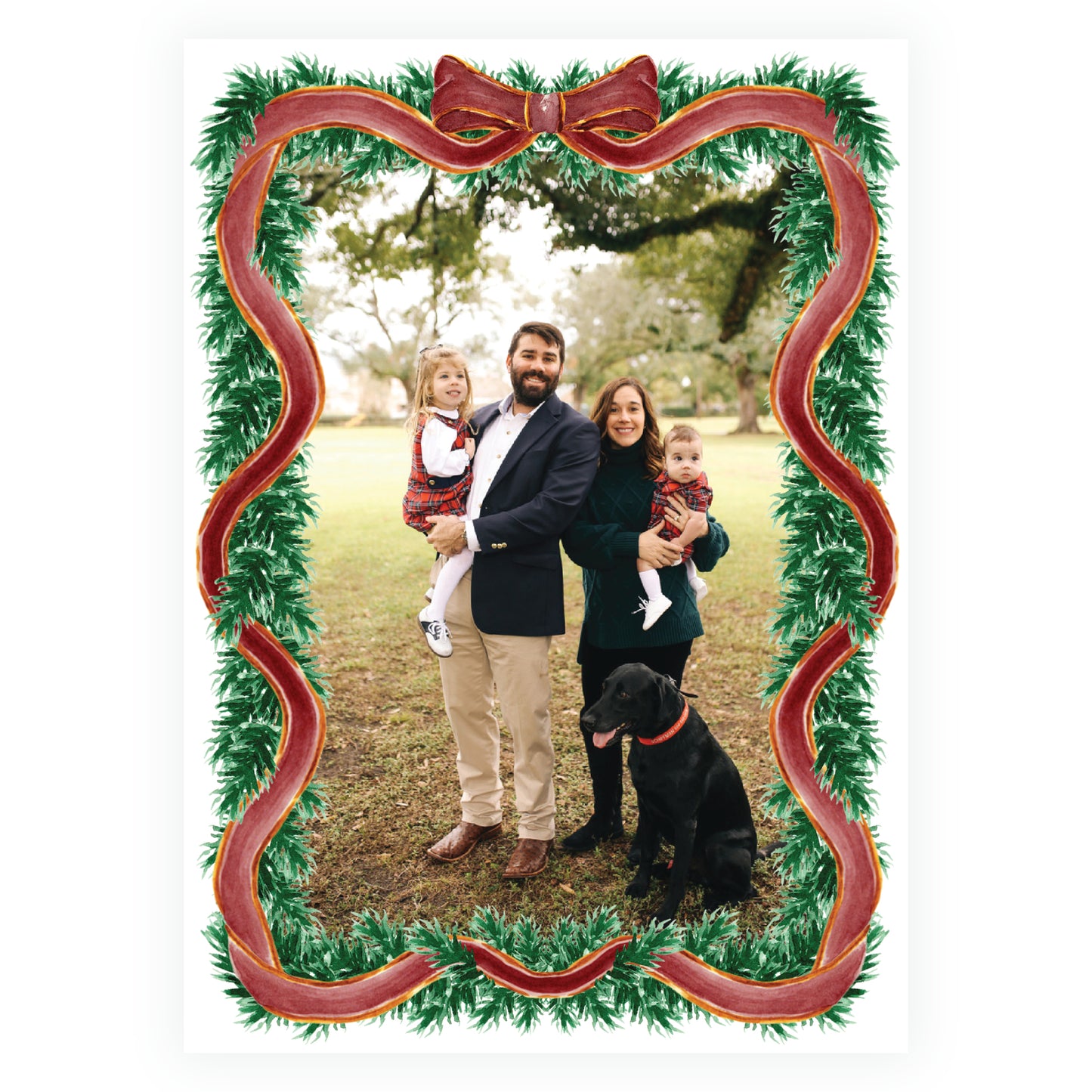 Jingle Bells and Clydesdales Bow Full Frame