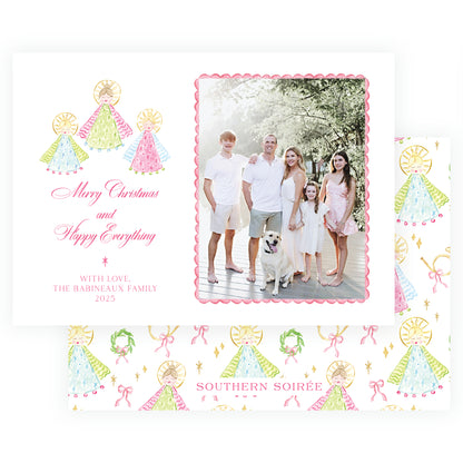 Pink Holy Night Angels Landscape