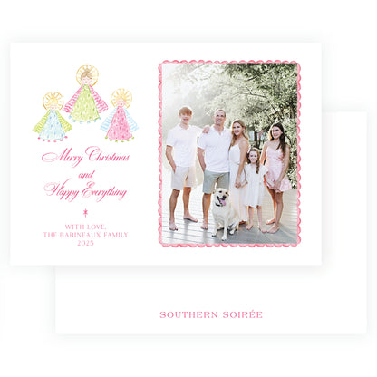 Pink Holy Night Angels Landscape