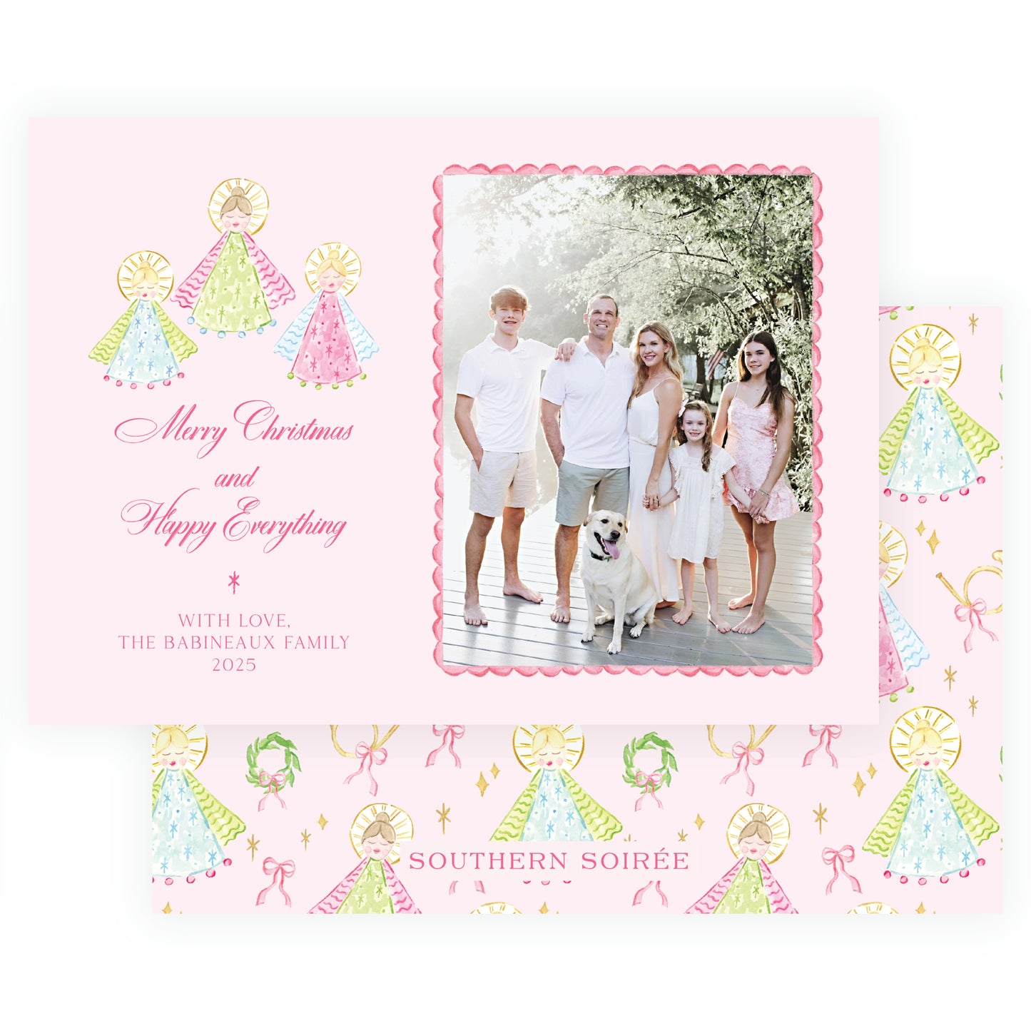 Pink on Pink Holy Night Angels Landscape