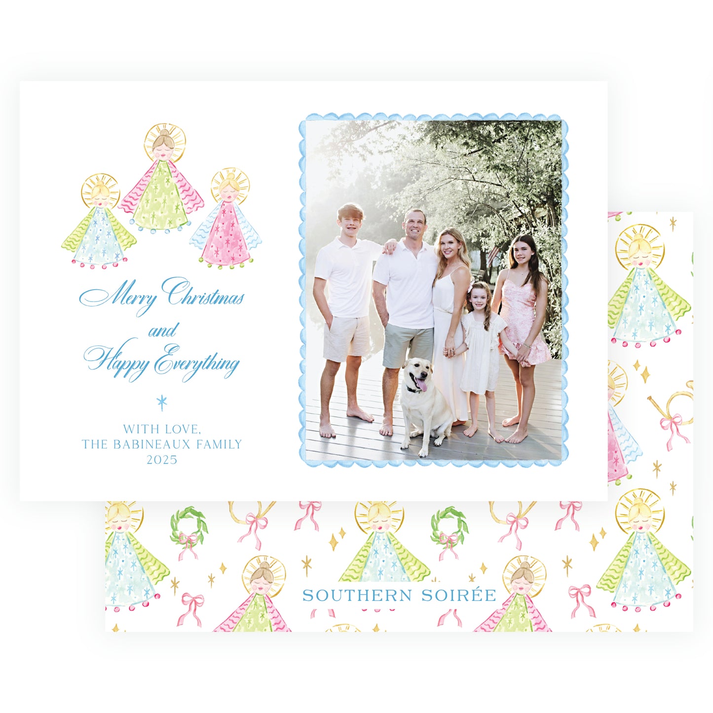 Blue Holy Night Angels Landscape