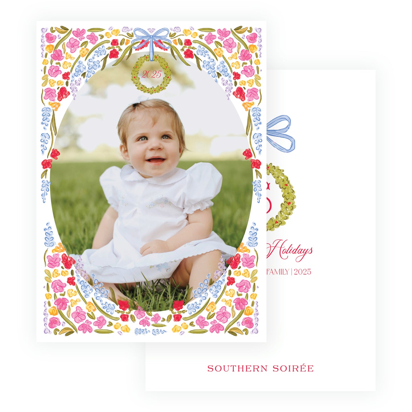 Floral Holiday Wreath