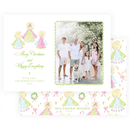 Green Holy Night Angels Landscape