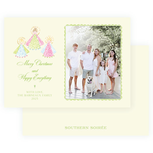 Green on Green Holy Night Angels Landscape