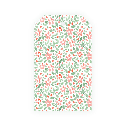 Painterly Festive Pattern Front Gift Tag