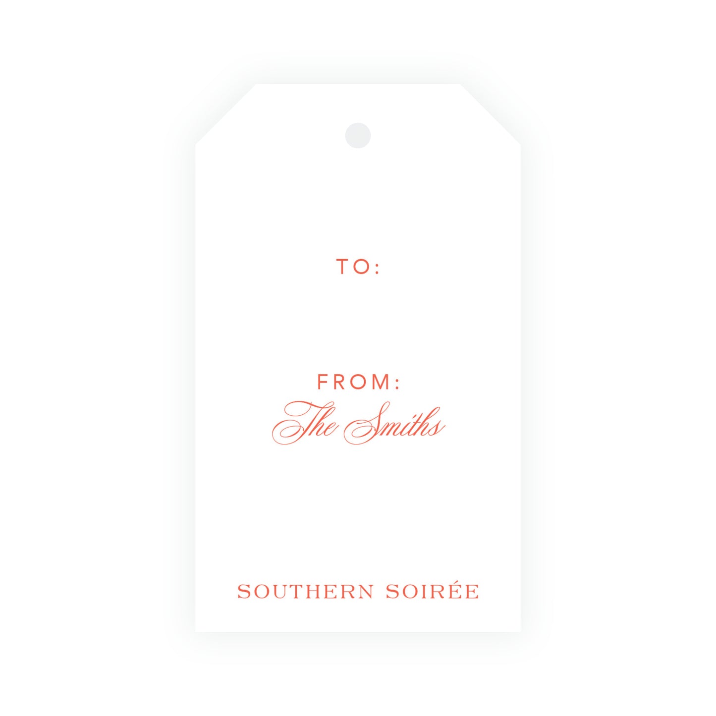 Painterly Festive Pattern Front Gift Tag