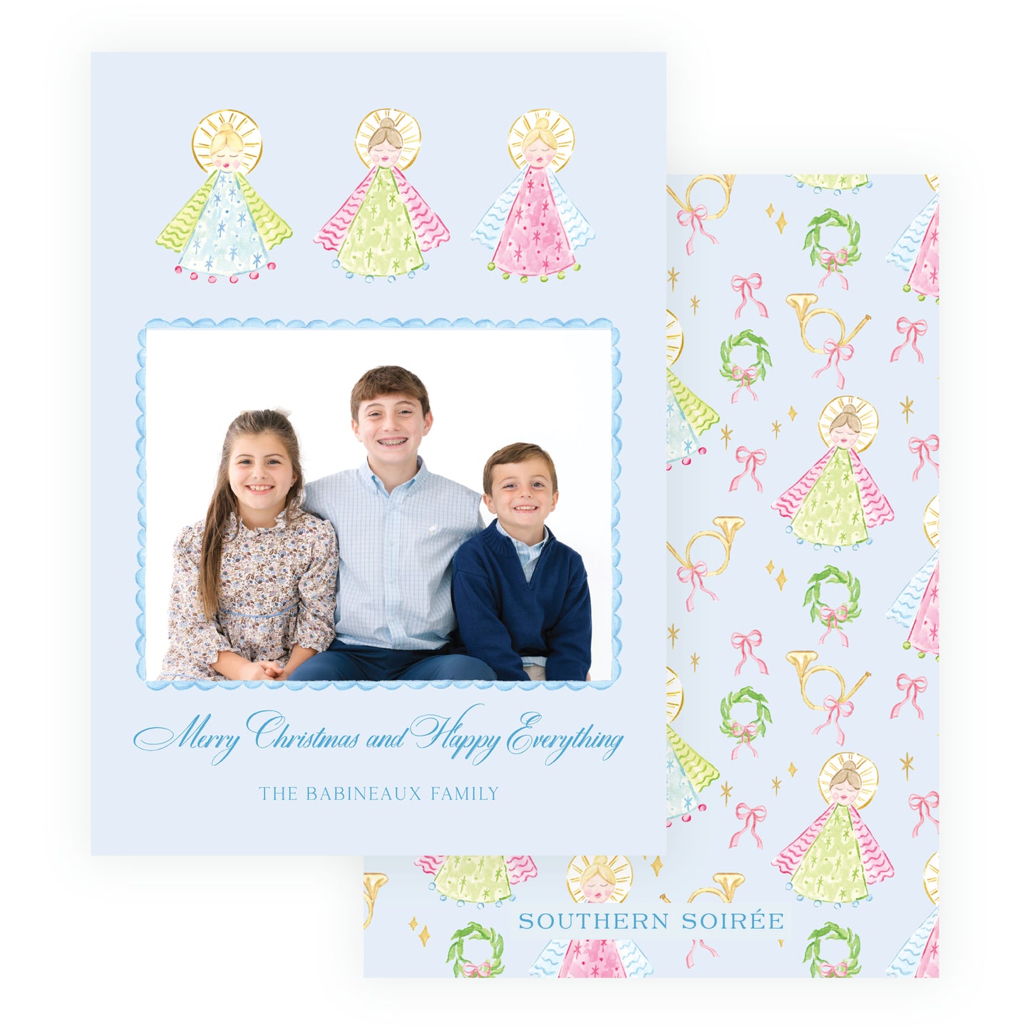 Blue on Blue Holy Night Angels