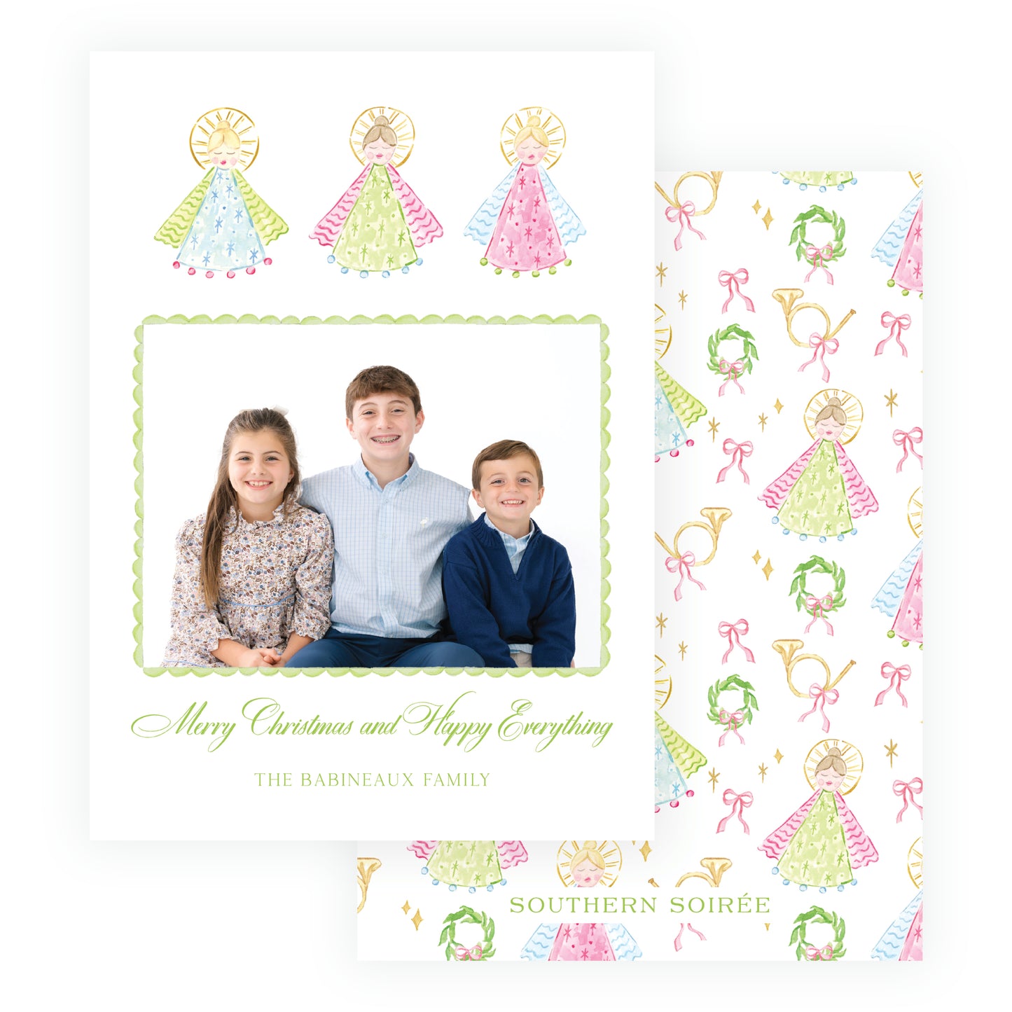 Green Holy Night Angels