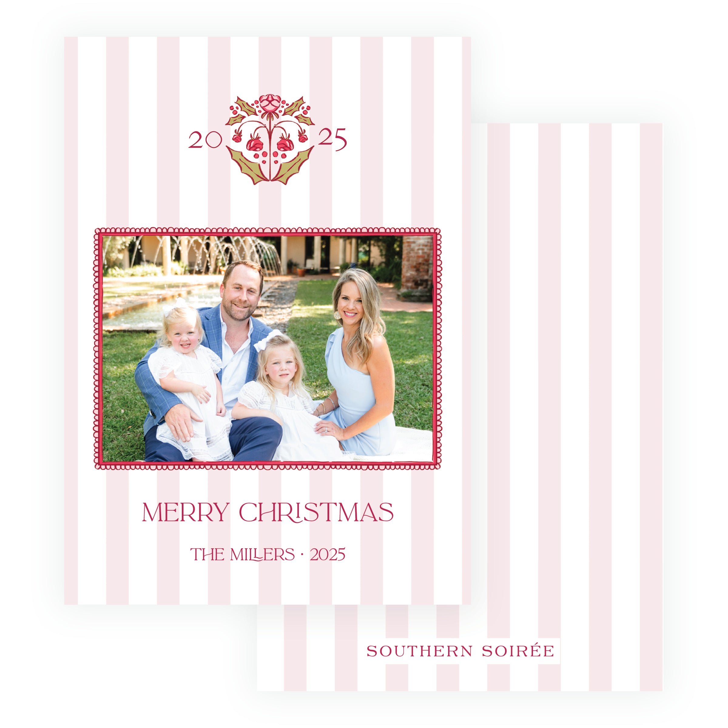 Holly Berry Stripe