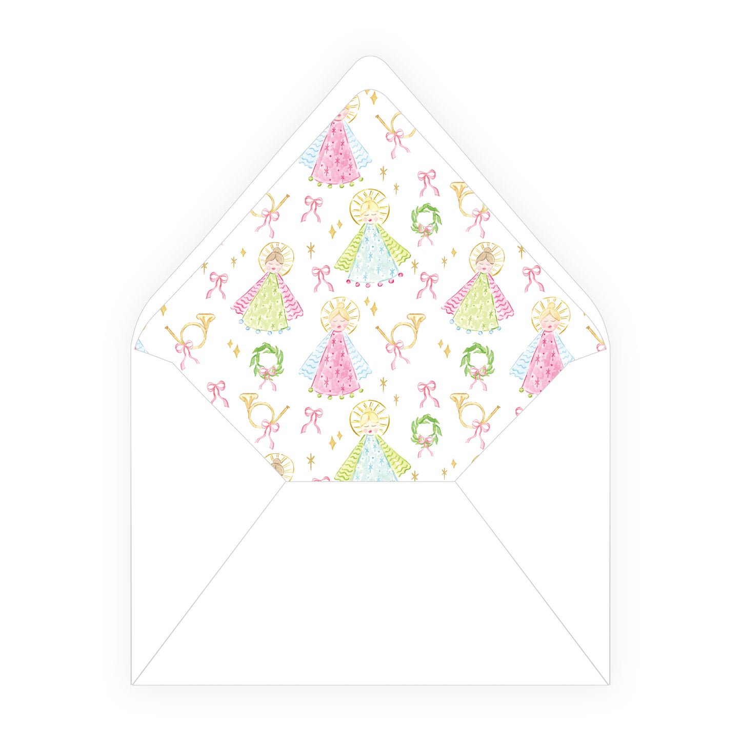 Pink Holy Night Angels Landscape