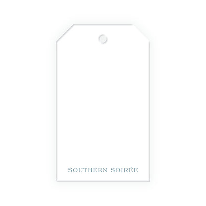 Coastal Christmas Crest Gift Tag