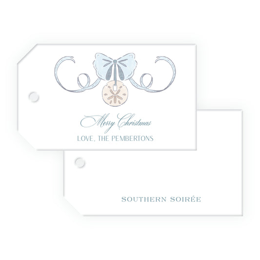 Coastal Christmas Gift Tag