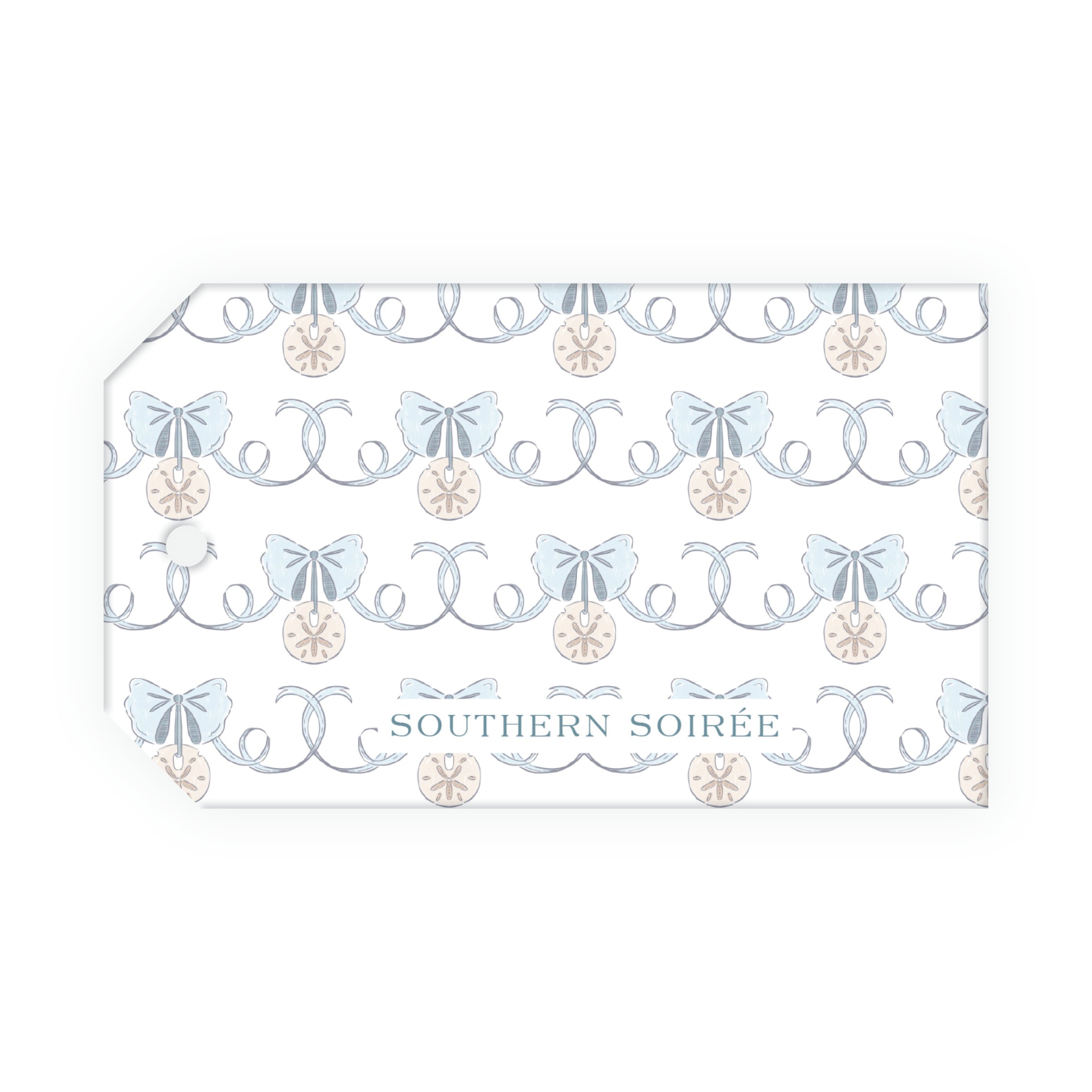Coastal Christmas Gift Tag