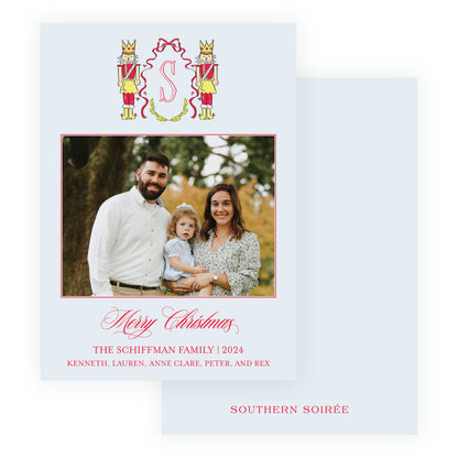 Holly Nutcracker Crest Blue