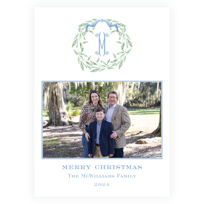 Olive Branches Blue Wreath