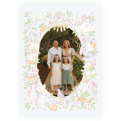 Pastel Blue 12 Days of Christmas Frame