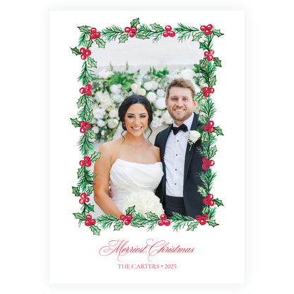 Plaid and Holly Frame