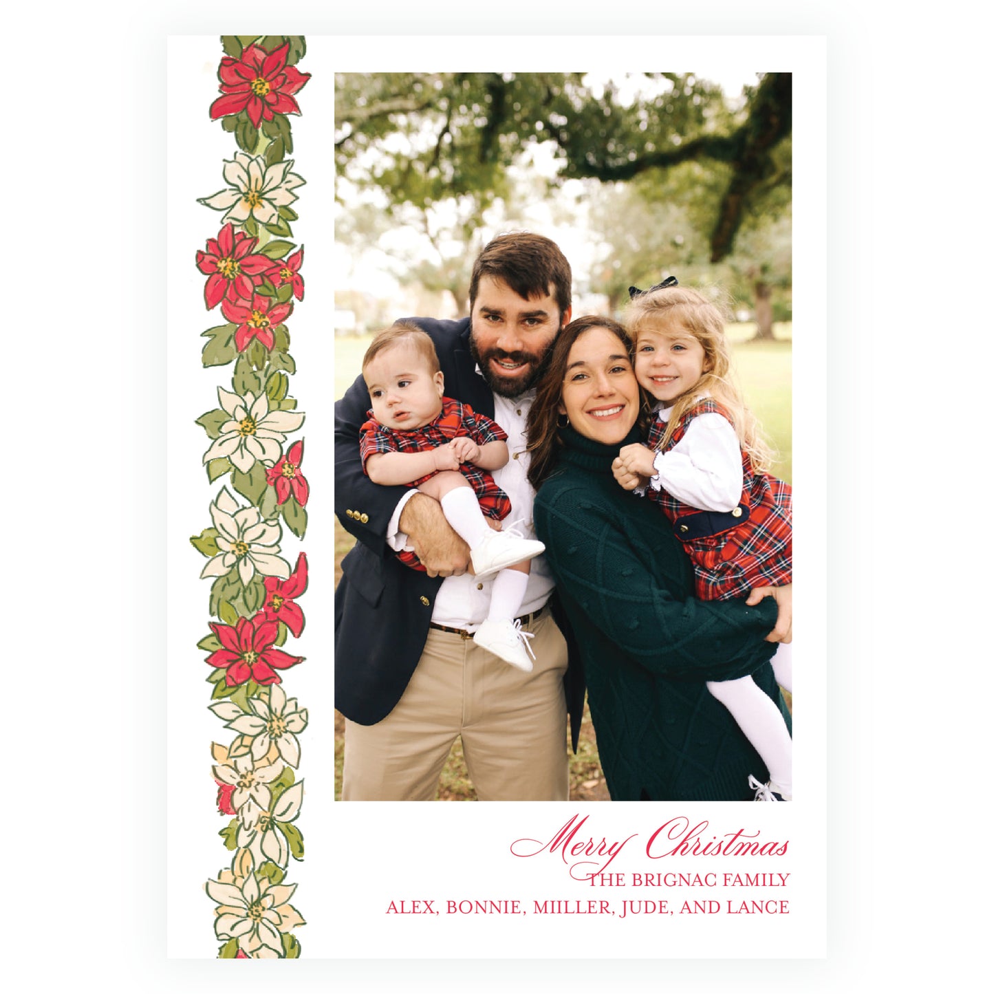 Poinsettia Left Border