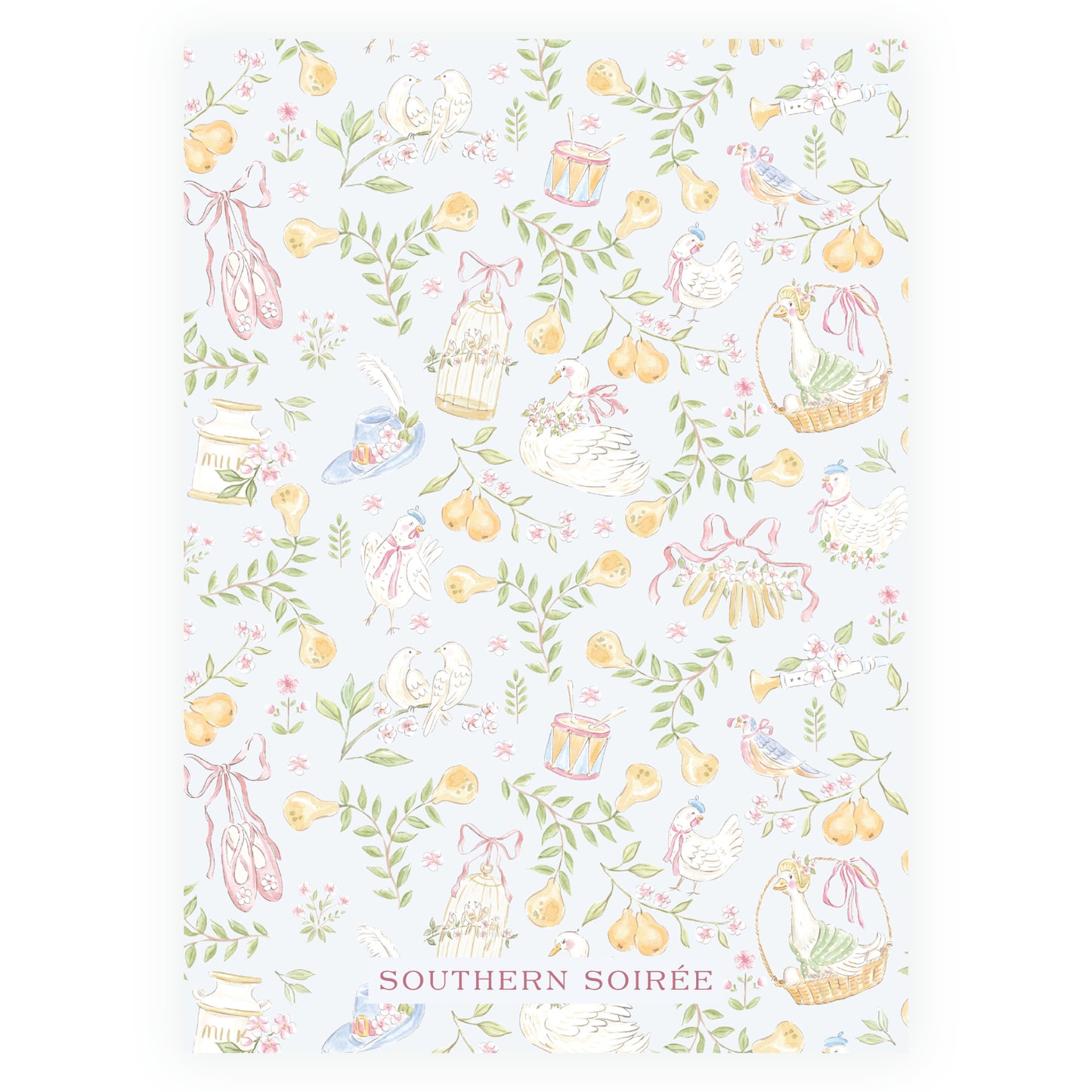 Pastel Blue 12 Days of Christmas