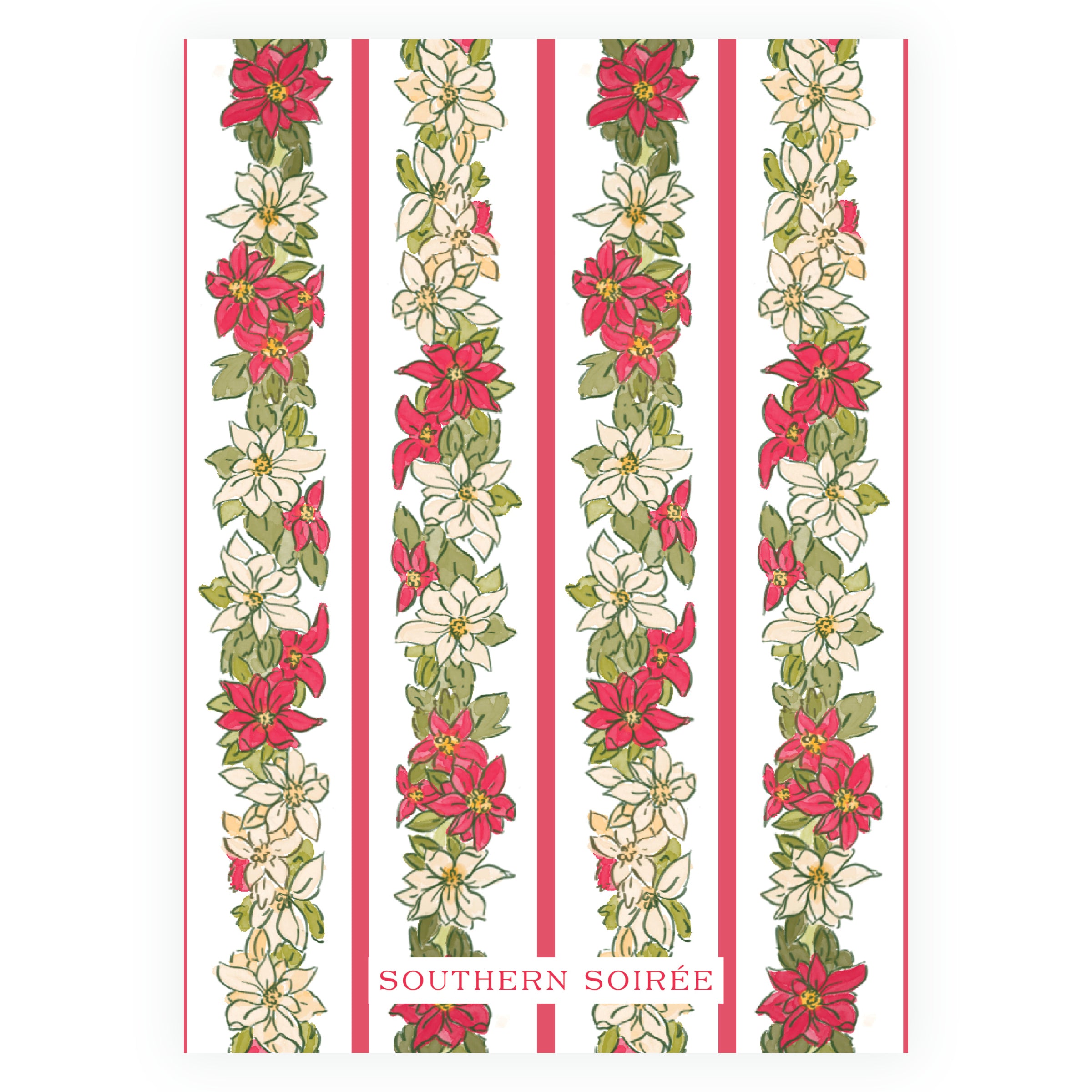 Poinsettia Left Border