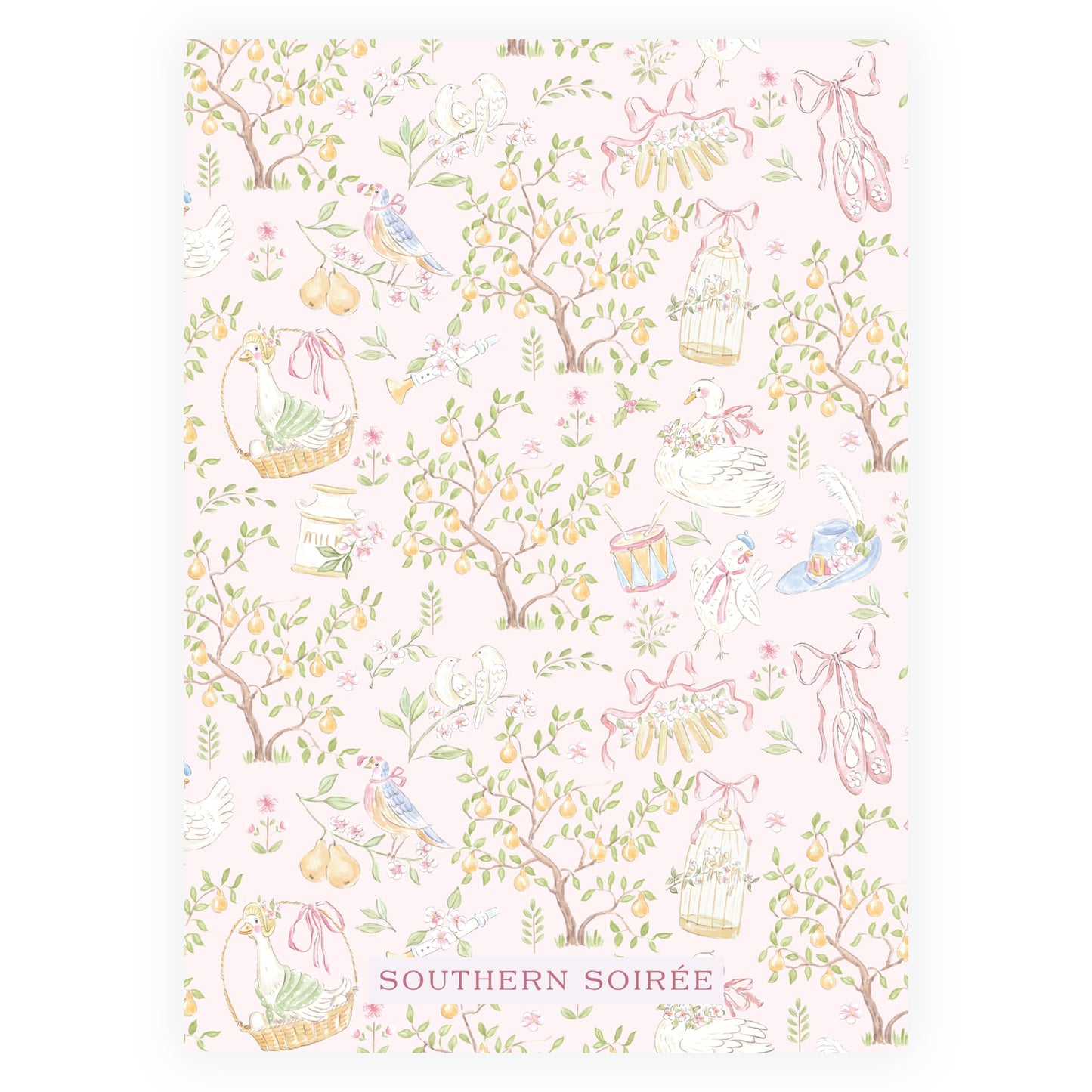 Pastel Pink 12 Days of Christmas