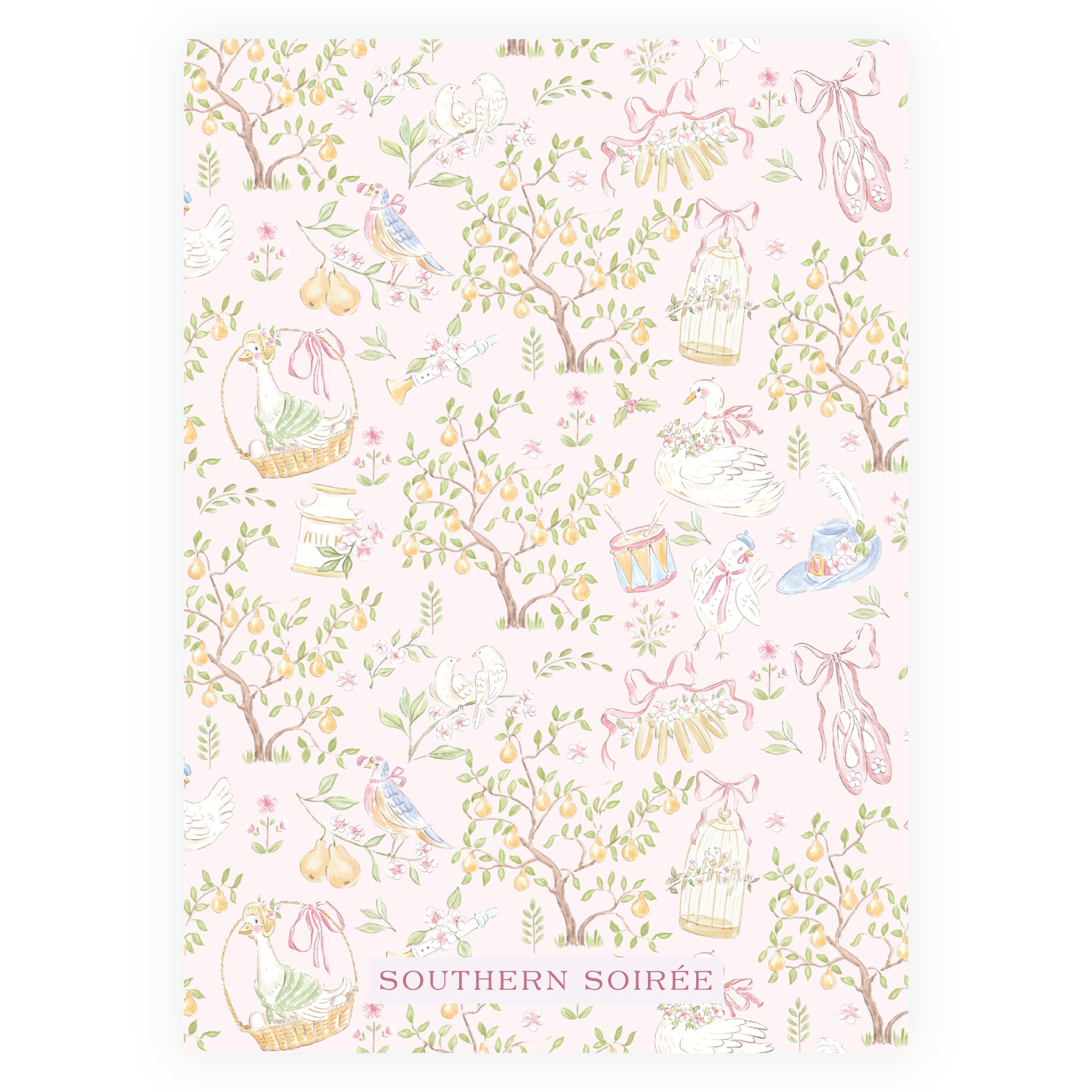 Pastel Pink 12 Days of Christmas
