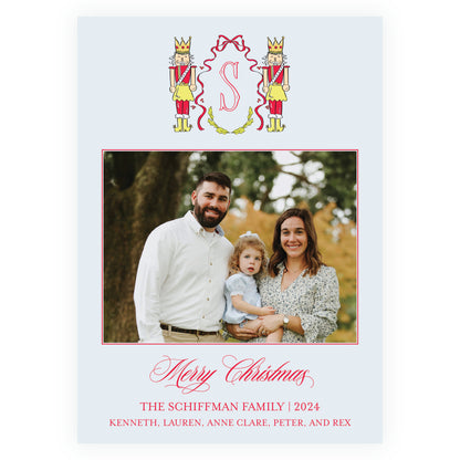 Holly Nutcracker Crest Blue