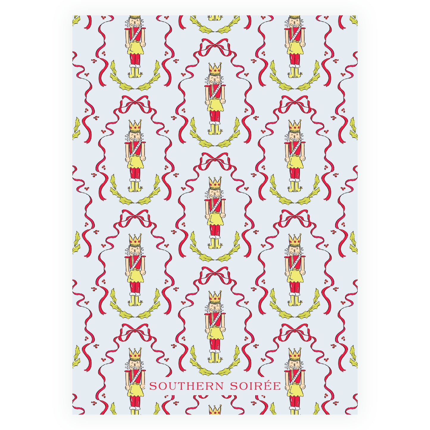 Holly Nutcracker Crest Blue