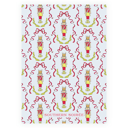 Holly Nutcracker Crest Blue