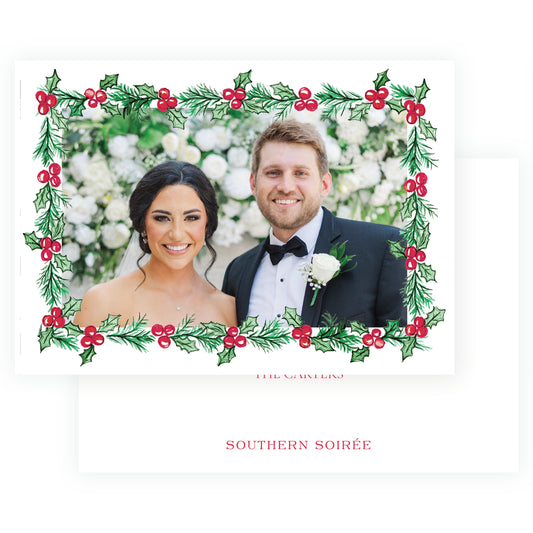 Plaid and Holly Frame Landscape