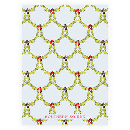 Holly Nutcracker Crest Blue