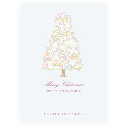 Pastel Blue 12 Days of Christmas Frame