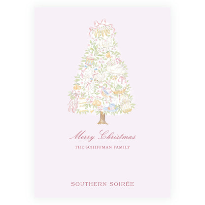 Pastel Pink 12 Days of Christmas Frame